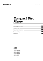 Sony CDP-CE505 - Owners Manual 